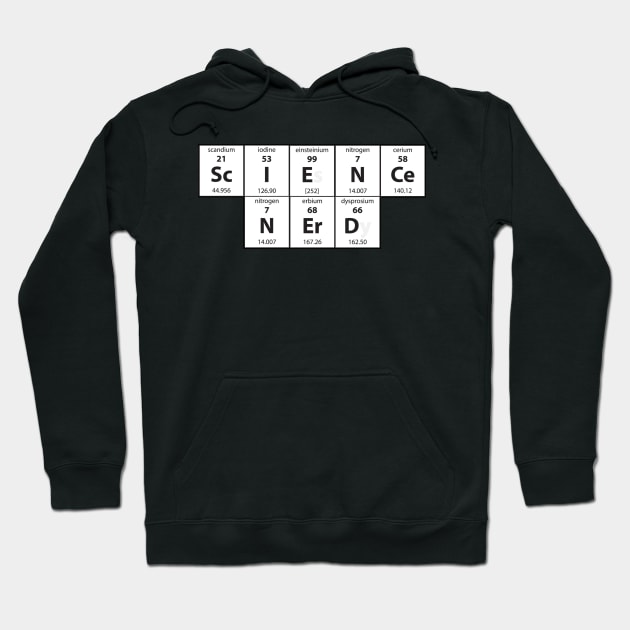 Science Nerd Hoodie by NerdWordApparel